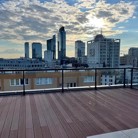 公寓 Sienna 65 - Taras Na Dachu Z Panorama 360 Na Warszawe -roof Terrace With A Beautiful View - Prywatny Balkon - Private Balcony - Better *